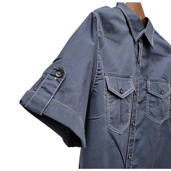 Michael Brandon Button-Up Activity Short Sleeves Shirt Size Medium Excellent... - Picture 4 of 7